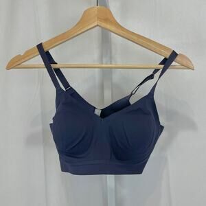 TOMMY JOHN Comfort Smoothing Triangle Bralette Bra Navy Blue Size XS D DD